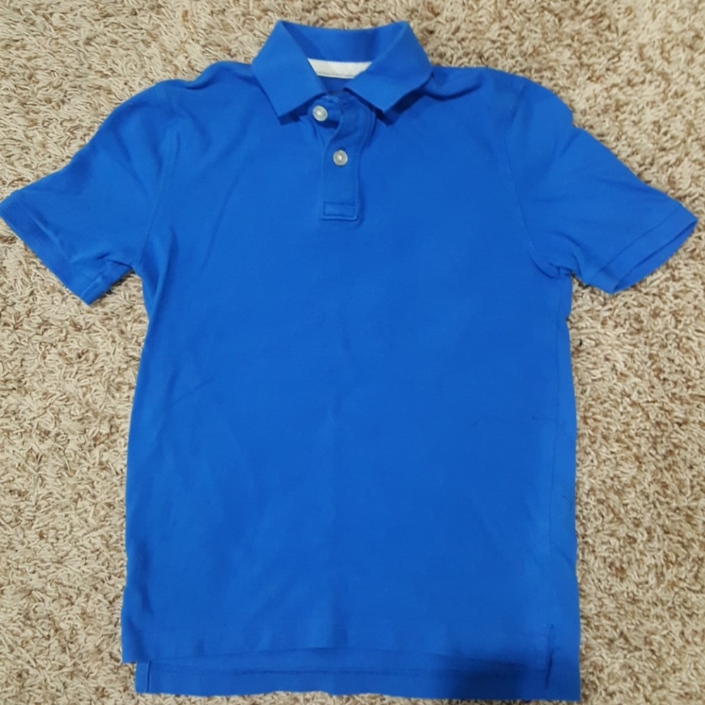 Polo blue short sleeve shirt.